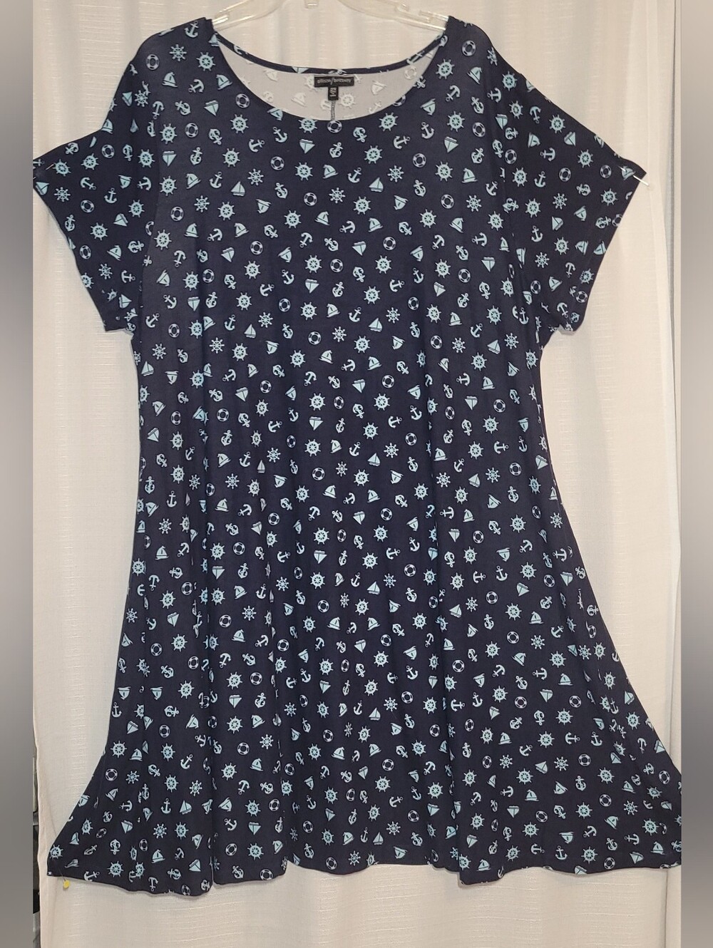 Allison Brittney Anchor Print Swing Dress